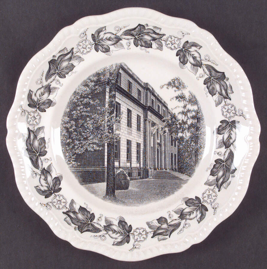 Northwestern University Black Dinner Plate by Spode-1