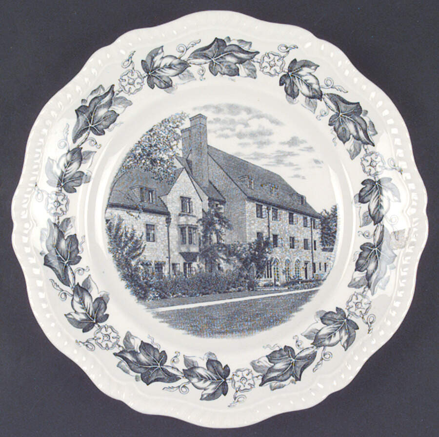 Northwestern University Black Dinner Plate by Spode-1