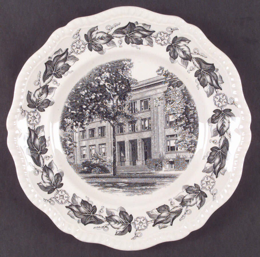 Northwestern University Black Dinner Plate by Spode-1