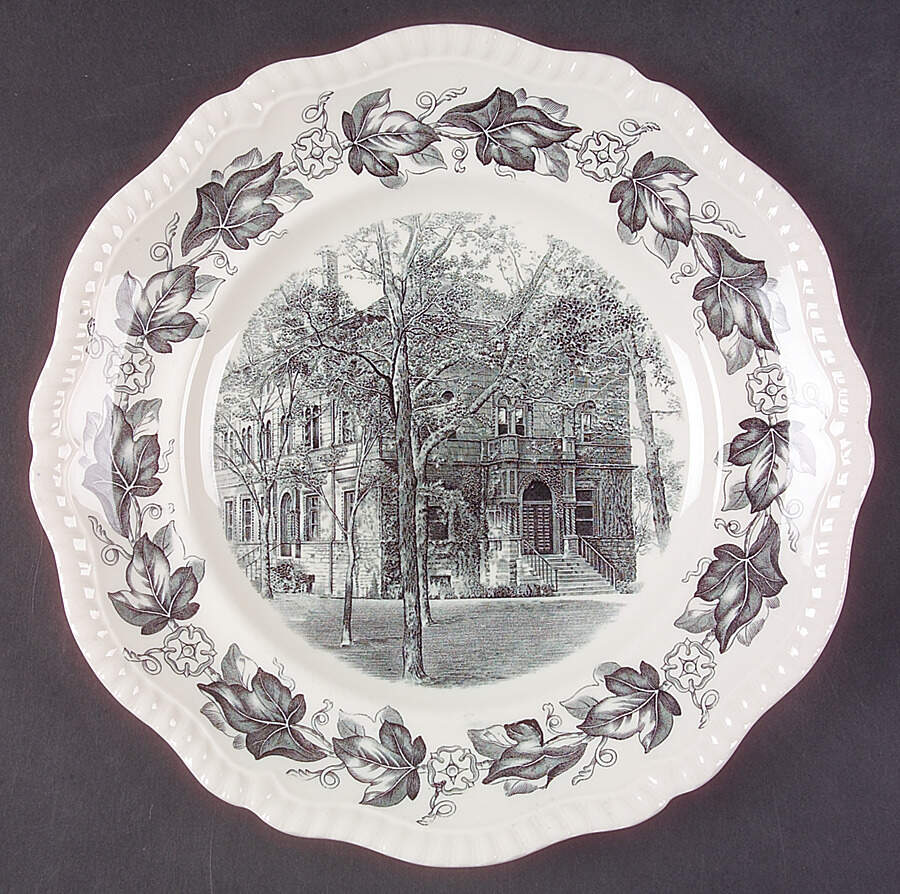 Northwestern University Black Dinner Plate by Spode-1