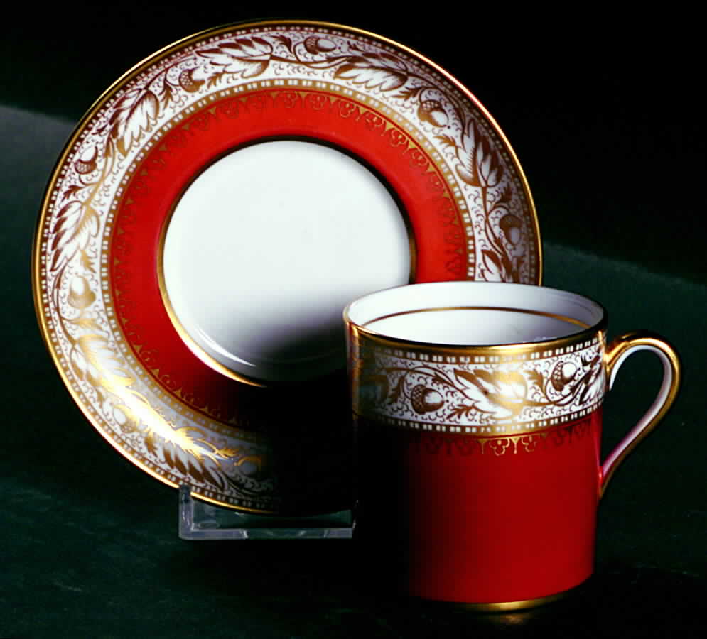 Oaklea Flat Demitasse Cup & Saucer Set by Spode-1