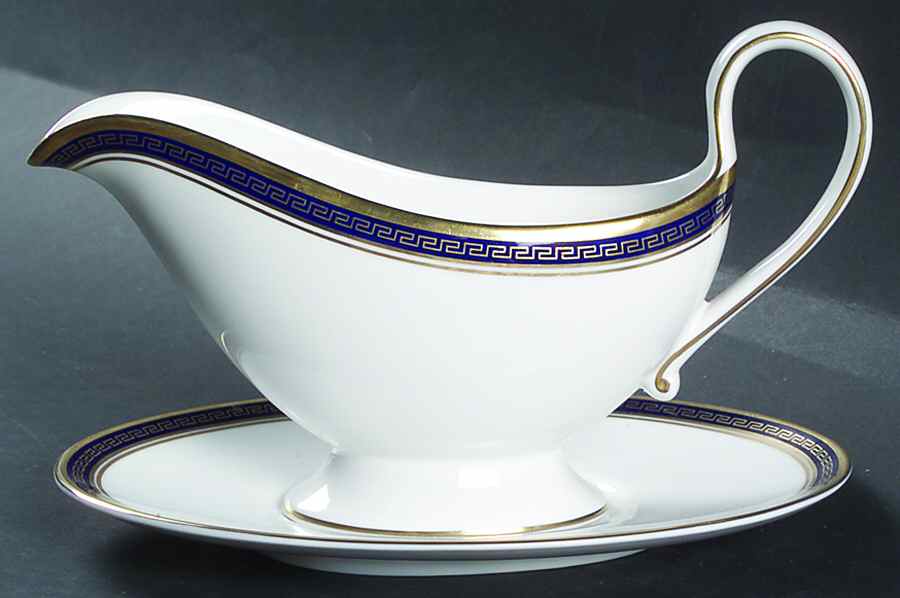 Odyssey Cobalt Blue Gravy Boat & Underplate by Spode-1