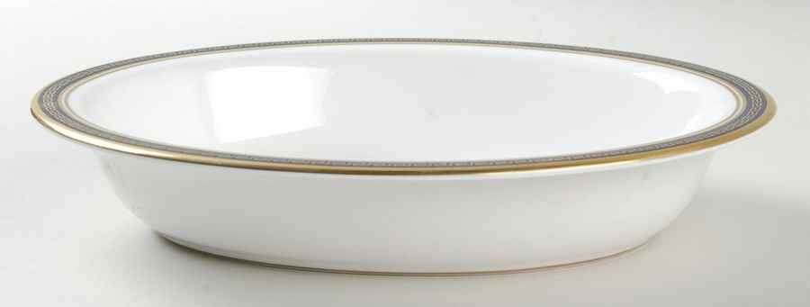 Odyssey Cobalt Blue 9" Oval Vegetable Bowl by Spode-1