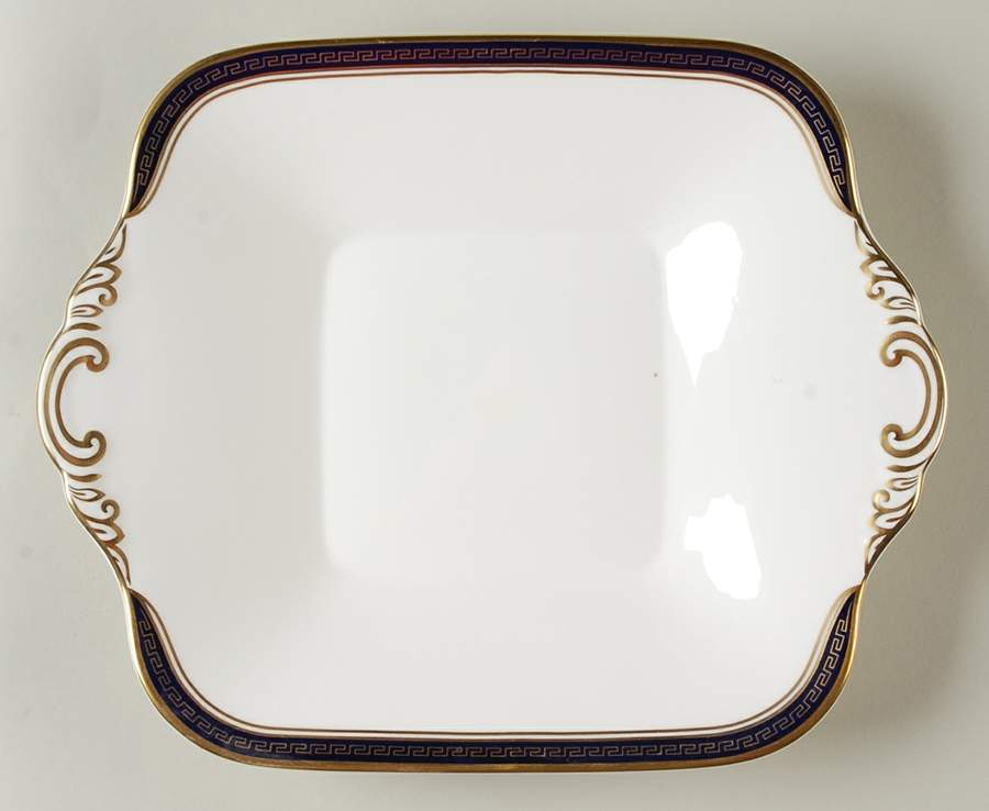 Odyssey Cobalt Blue Square Handled Cake Plate by Spode-1