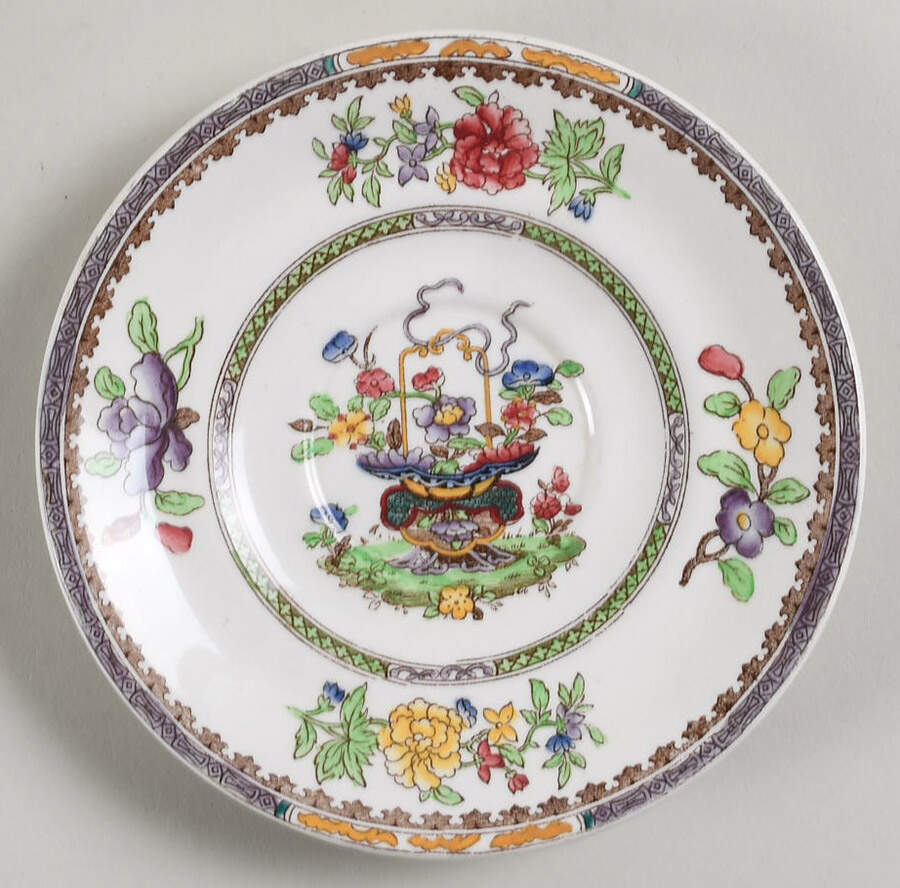 Old Bow (No Trim) Saucer for Bouillon Cup by Spode-1