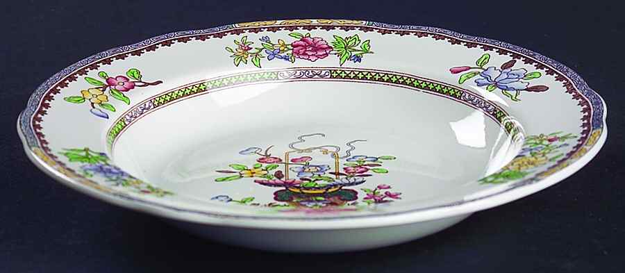 Old Bow (No Trim) Rim Soup Bowl by Spode-1
