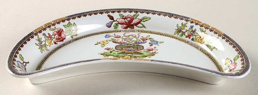 Old Bow (No Trim) Crescent Salad Plate by Spode-1