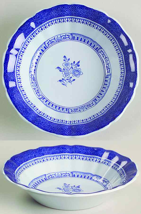 Old Bedford Blue Fruit/Dessert (Sauce) Bowl by Spode-1