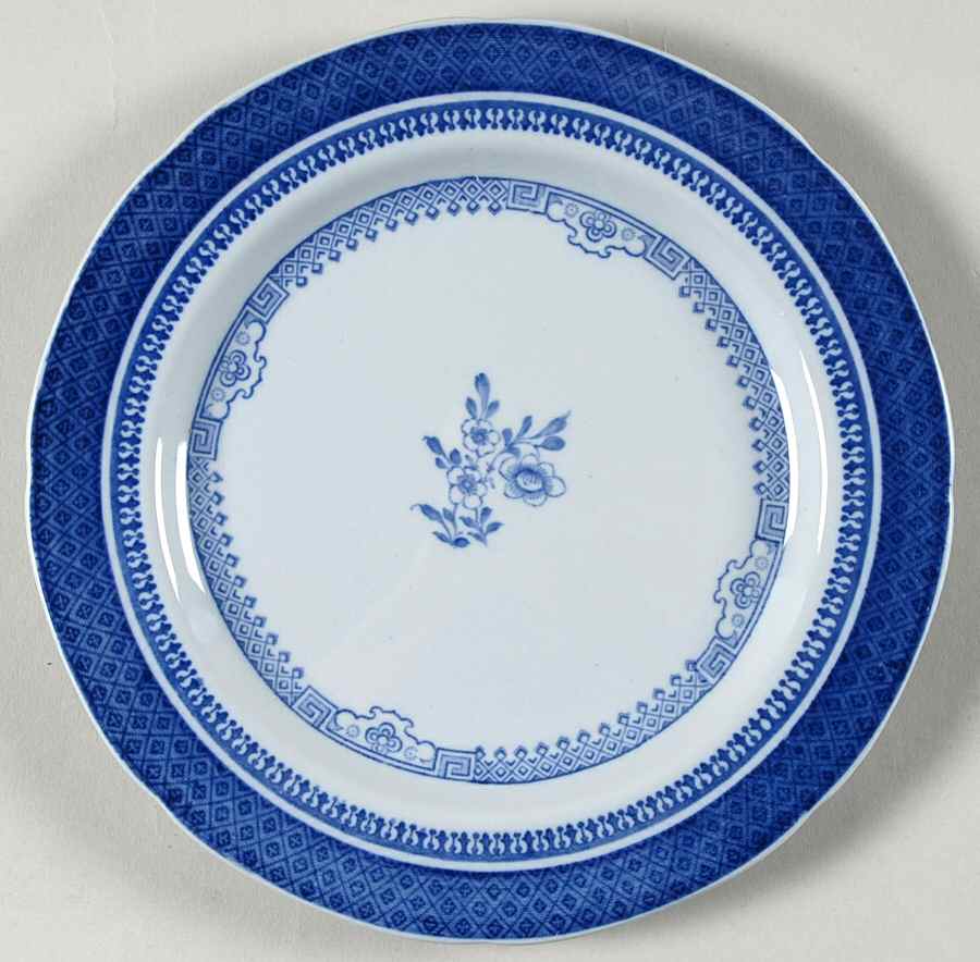 Old Bedford Blue Salad Plate by Spode-1