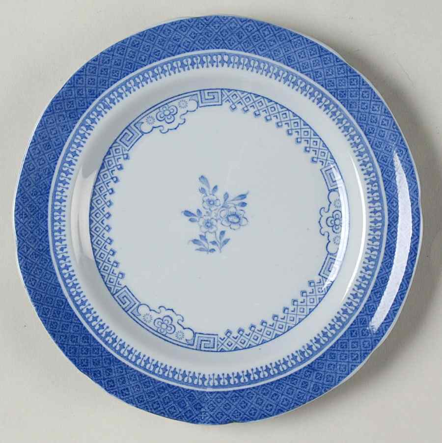 Old Bedford Blue Bread & Butter Plate by Spode-1
