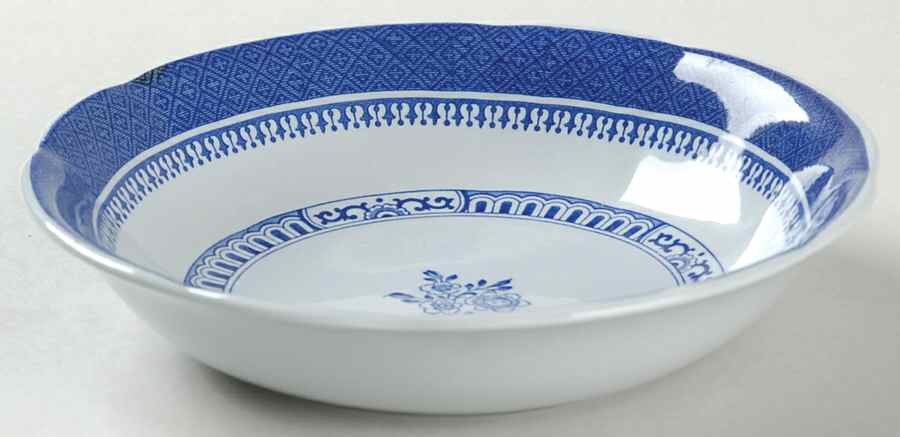 Old Bedford Blue Coupe Cereal Bowl by Spode-1
