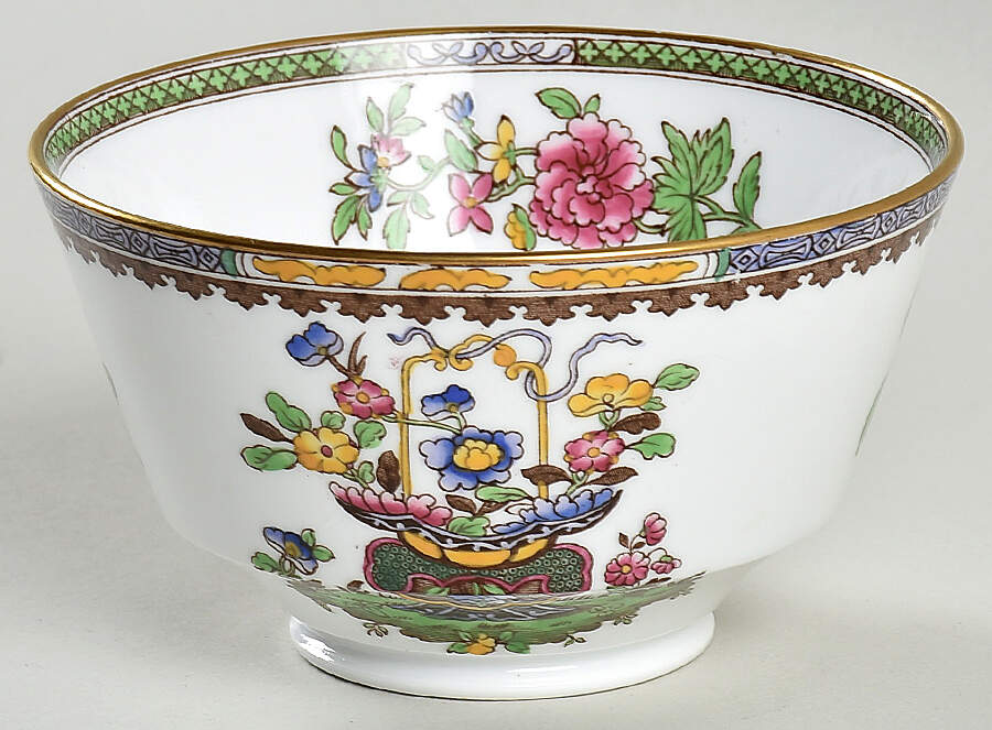 Old Bow (Gold Trim) Open Sugar Bowl by Spode-1