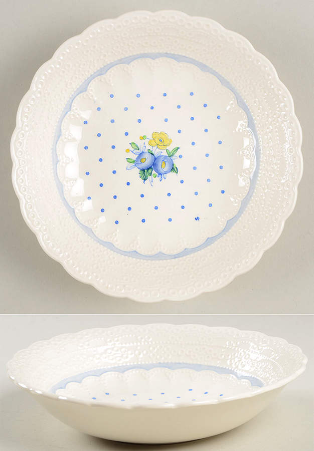 Old Concord Blue (Jewel) Coupe Cereal Bowl by Spode-1