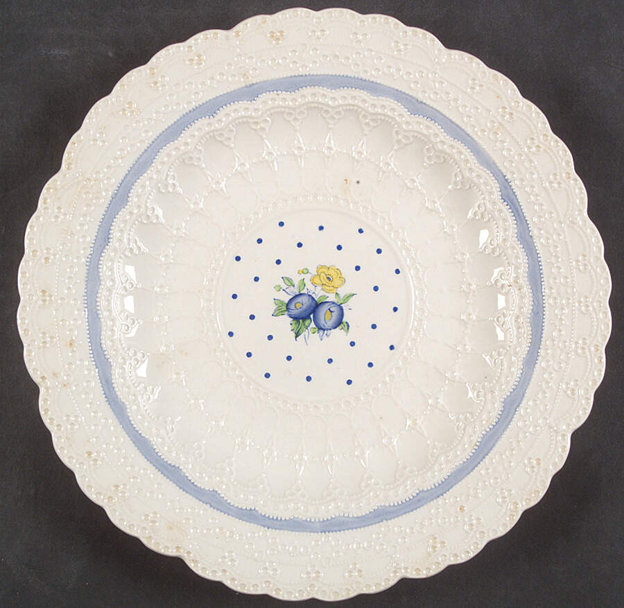 Old Concord Blue (Jewel) Breakfast Plate by Spode-1