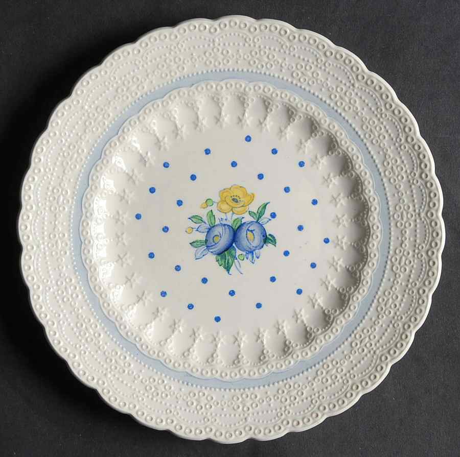 Old Concord Blue (Jewel) Bread & Butter Plate by Spode-1