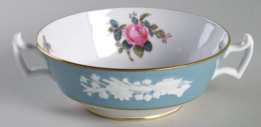 Old Colony Rose Footed Cream Soup Bowl by Spode-1