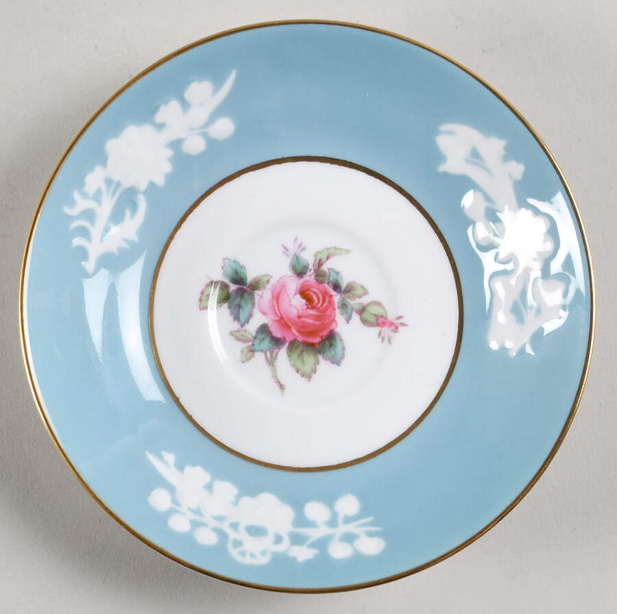 Old Colony Rose Saucer for Demitasse Cup by Spode-1