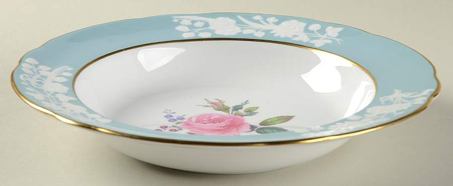 Old Colony Rose Large Rim Soup Bowl by Spode-1