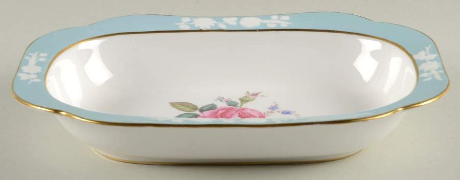 Old Colony Rose 9" Oval Vegetable Bowl by Spode-1