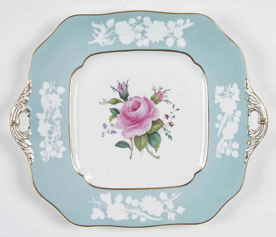 Old Colony Rose Square Cake Plate by Spode-1