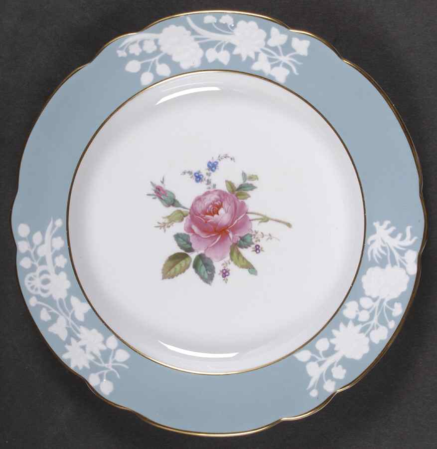 Old Colony Rose Luncheon Plate by Spode-1