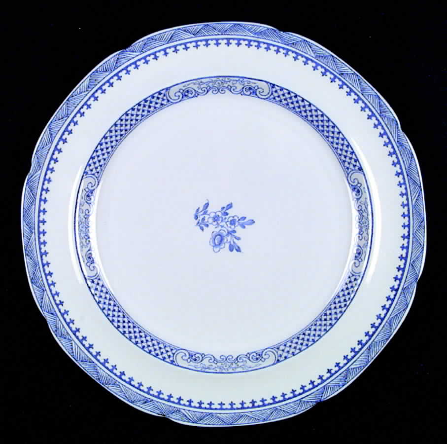 Old Sandwich Blue Dinner Plate by Spode-1