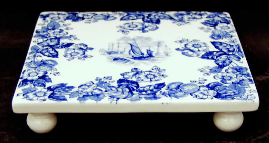 Old Salem Blue Trivet by Spode-1