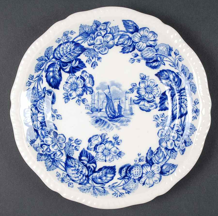 Old Salem Blue Salad Plate by Spode-1