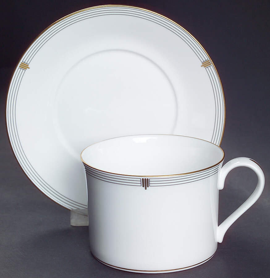 Opera Flat Cup & Saucer Set by Spode-1