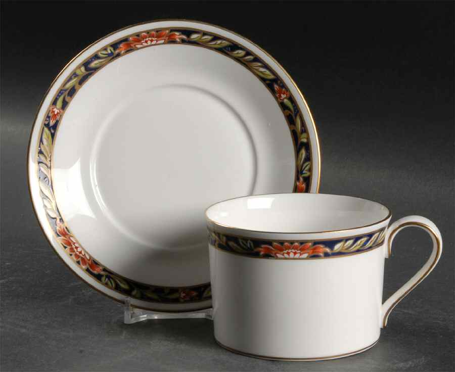 Orient Flat Cup & Saucer Set by Spode-1