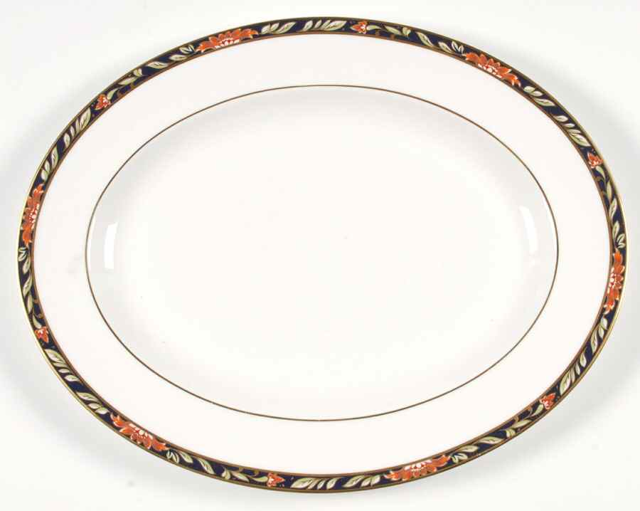 Orient 13" Oval Serving Platter by Spode-1