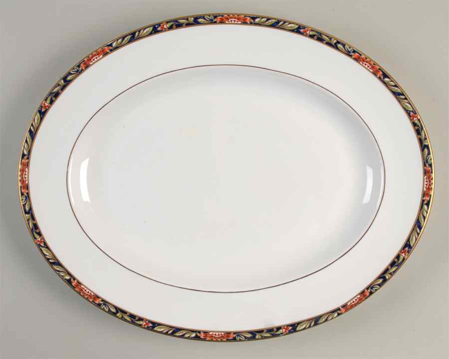 Orient 15" Oval Serving Platter by Spode-1
