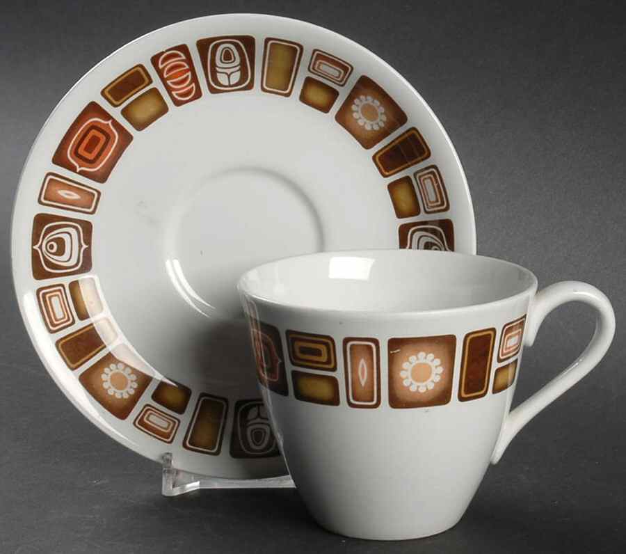 Pacifico Flat Cup & Saucer Set by Spode-1