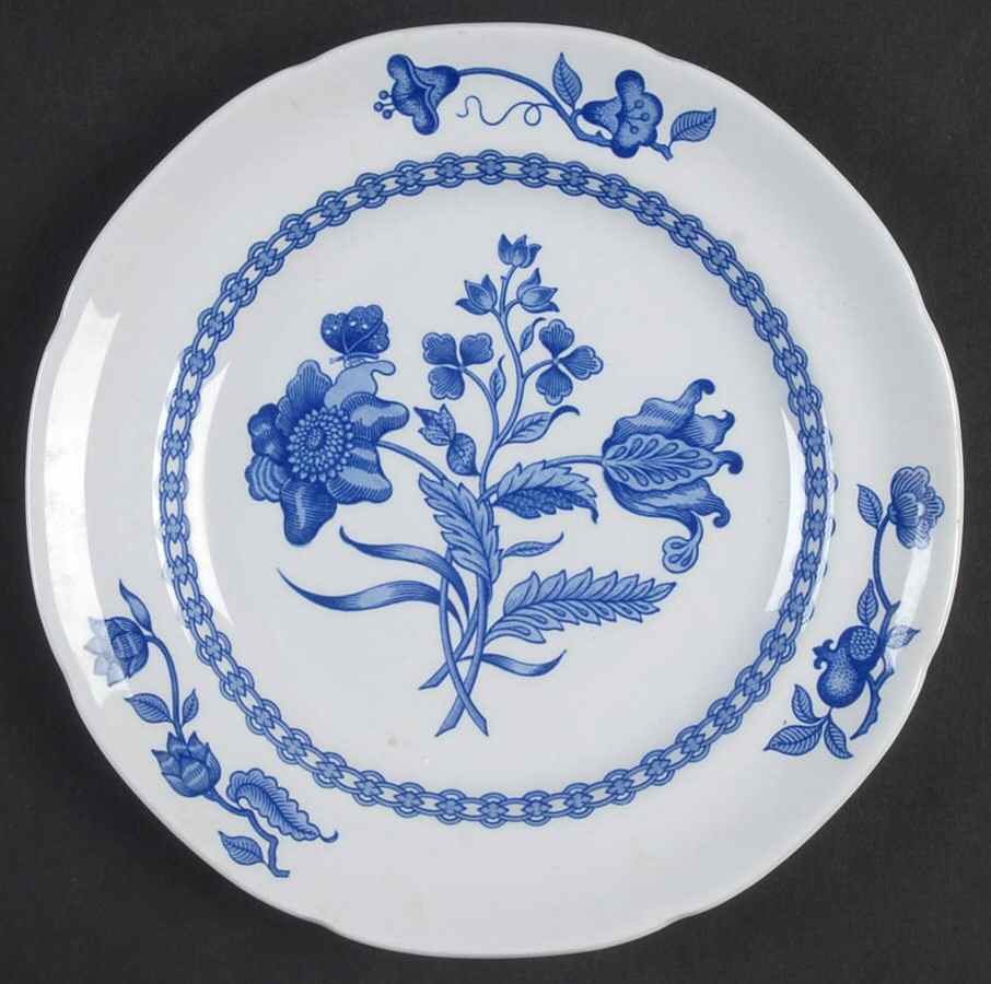 Palace Garden Blue Bread & Butter Plate by Spode-1