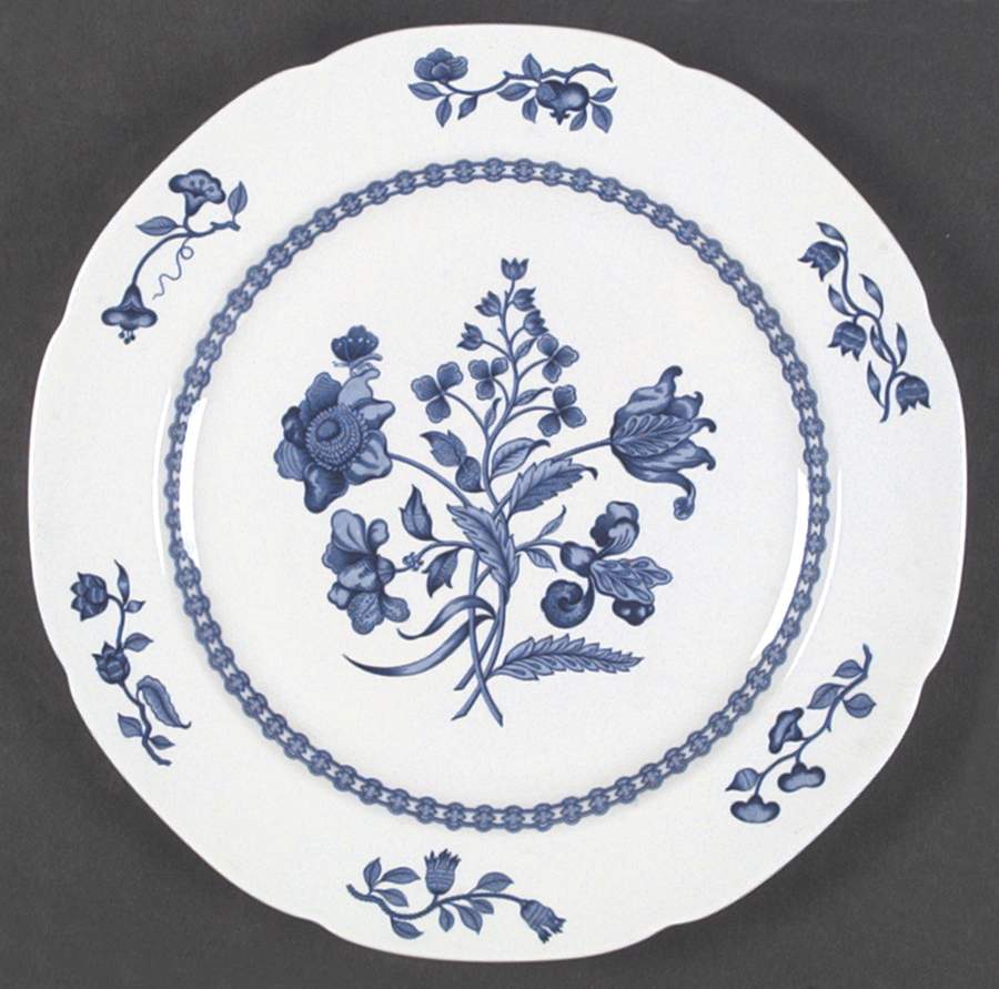 Palace Garden Blue Dinner Plate by Spode-1