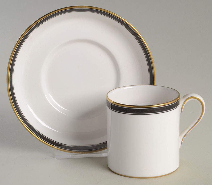 Palermo Flat Demitasse Cup & Saucer Set by Spode-1