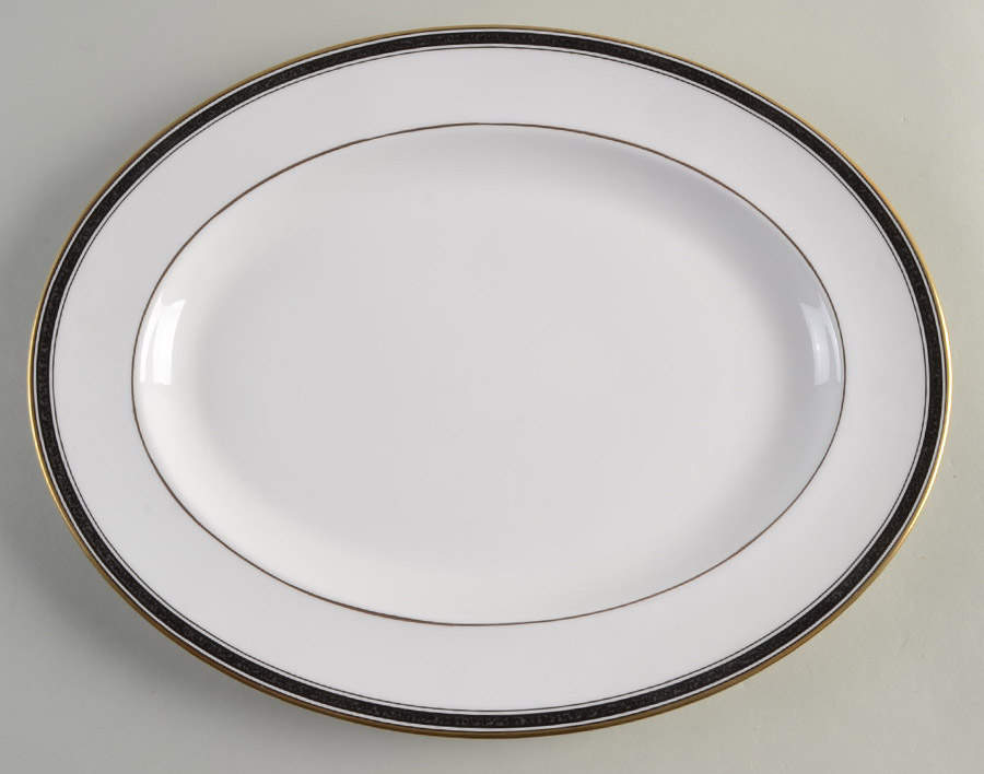 Palermo 13" Oval Serving Platter by Spode-1
