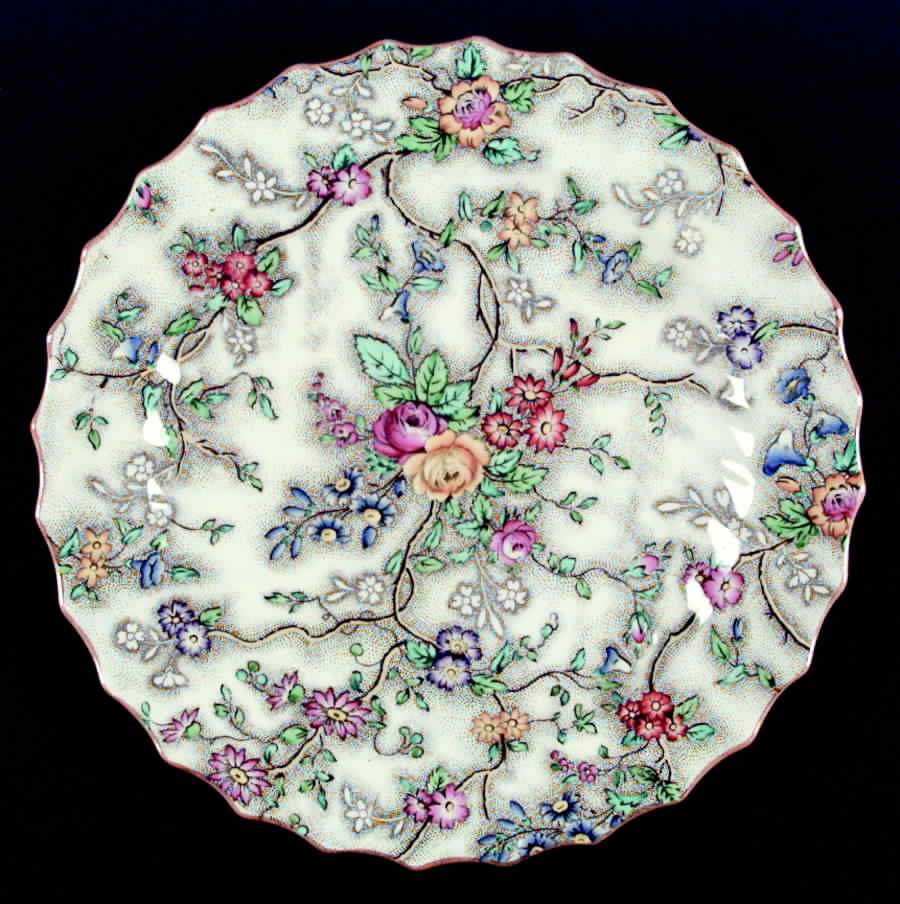 Patricia (Yellow Trim) Dinner Plate by Spode-1