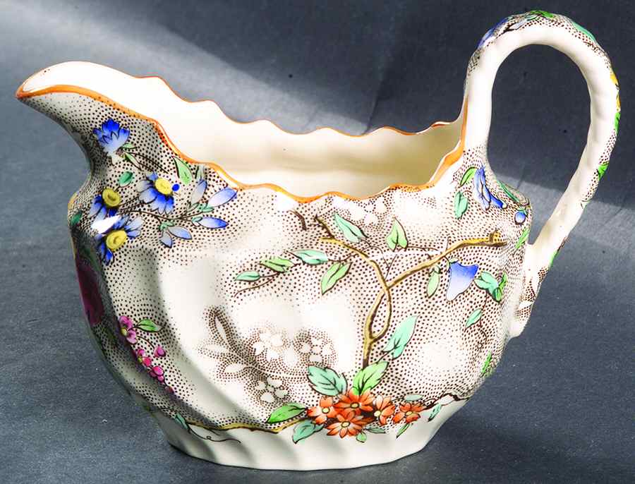 Patricia (Yellow Trim) Creamer by Spode-1