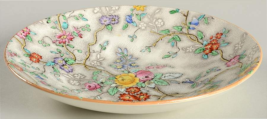 Patricia (Yellow Trim) Bread and Butter Bowl by Spode-1