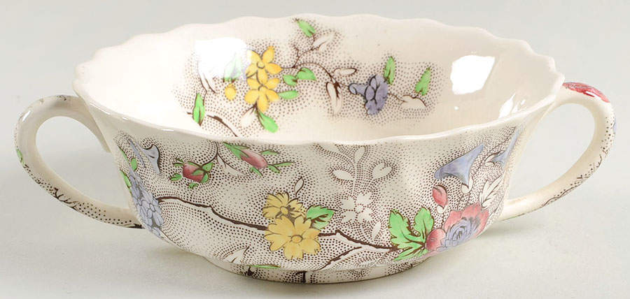Patricia (No Trim) Flat Cream Soup Bowl by Spode-1