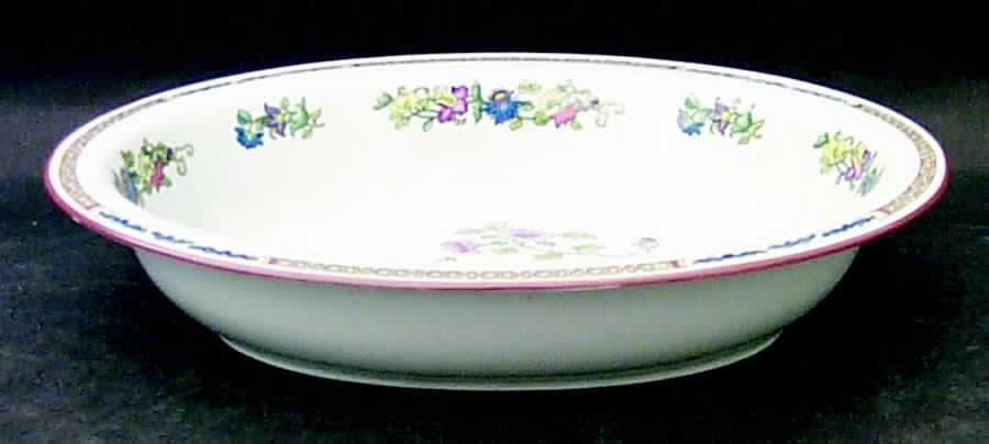 Peacock 9" Oval Vegetable Bowl by Spode-1