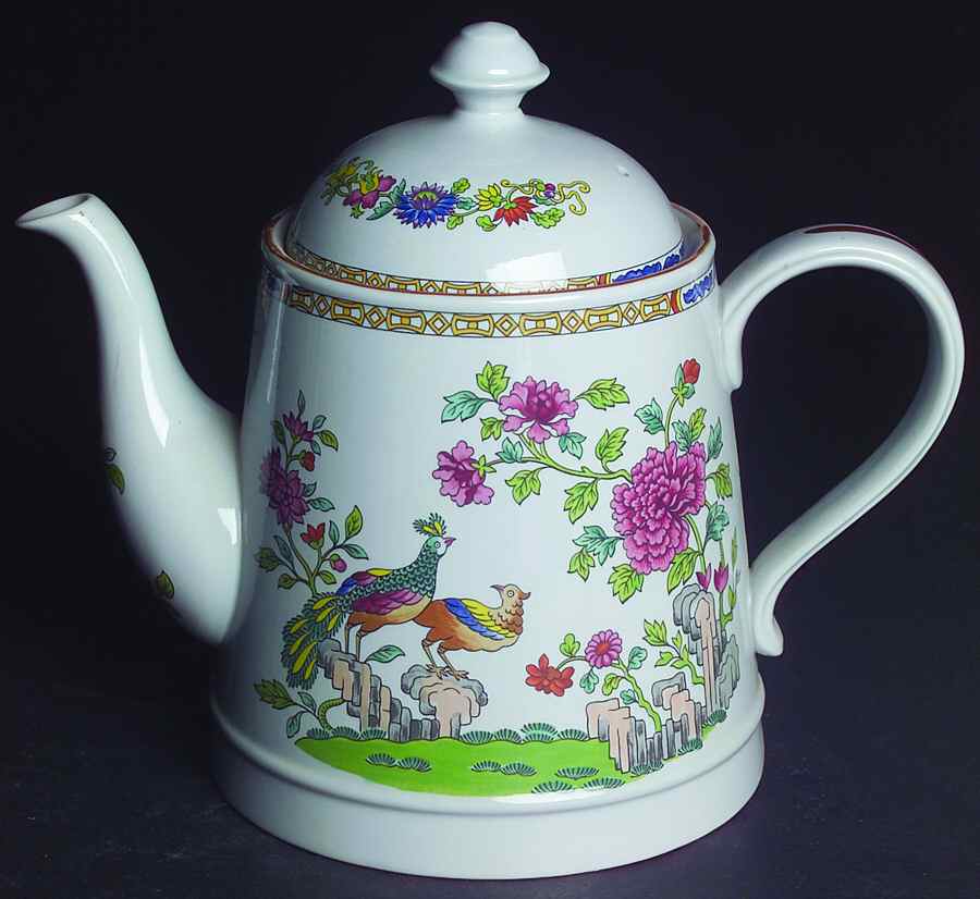 Peacock Teapot & Lid by Spode-1