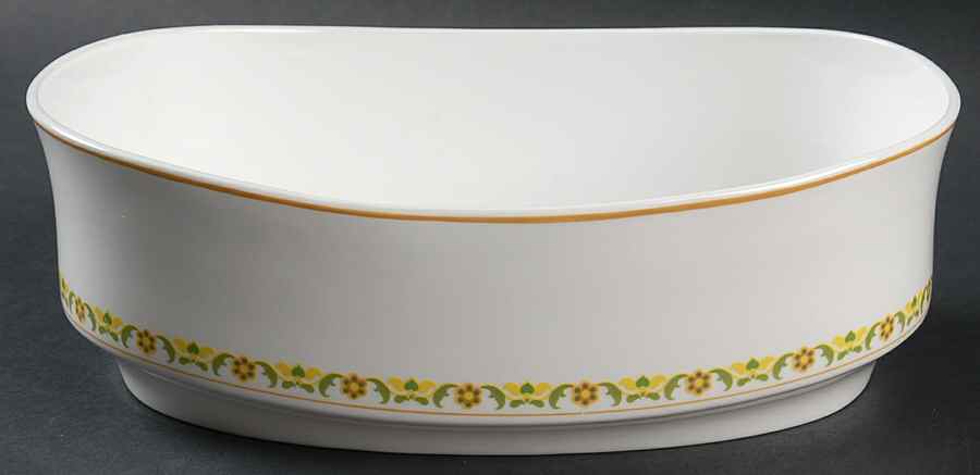 Petite Fleur 8" Oval Vegetable Bowl by Spode-1