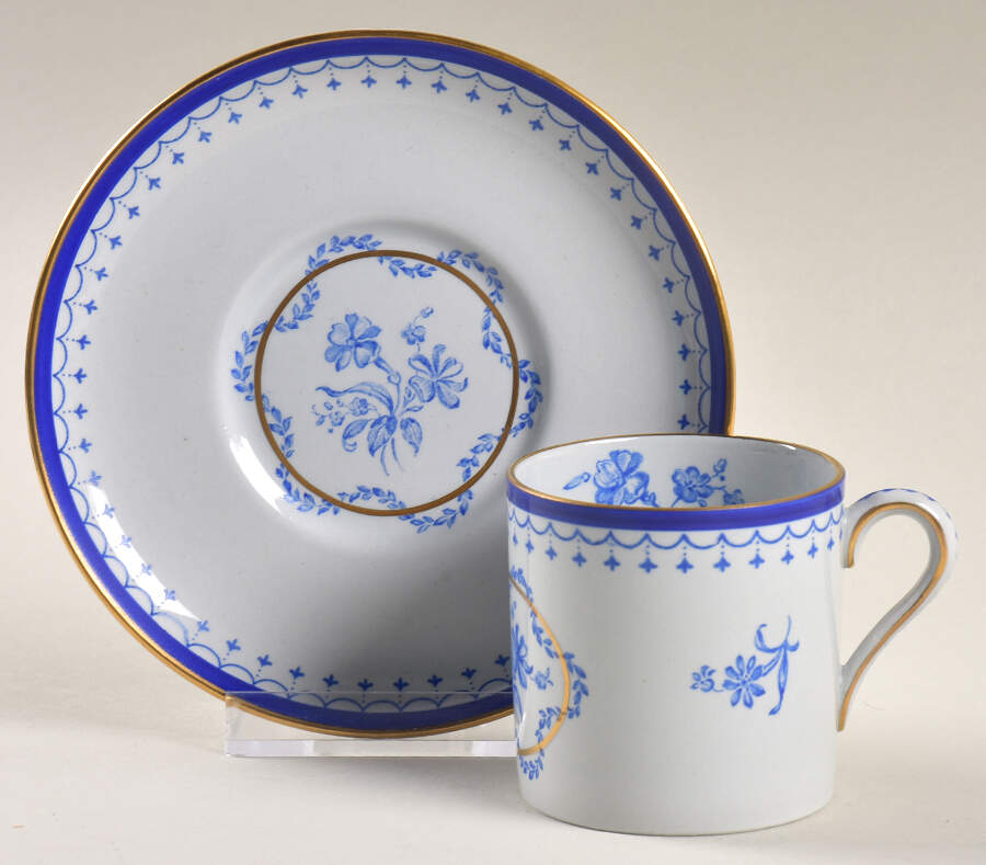 Pembrook Flat Demitasse Cup & Saucer Set by Spode-1
