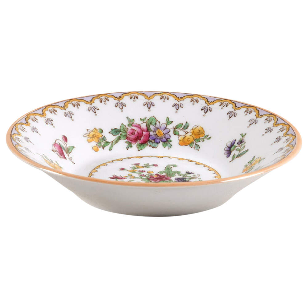 Peplow (Yellow Trim) Fruit/Dessert (Sauce) Bowl by Spode-1