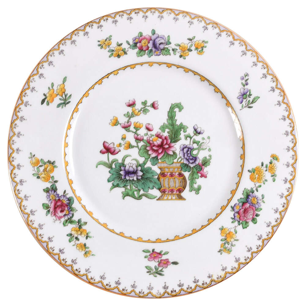 Peplow (Yellow Trim) Dinner Plate by Spode-1