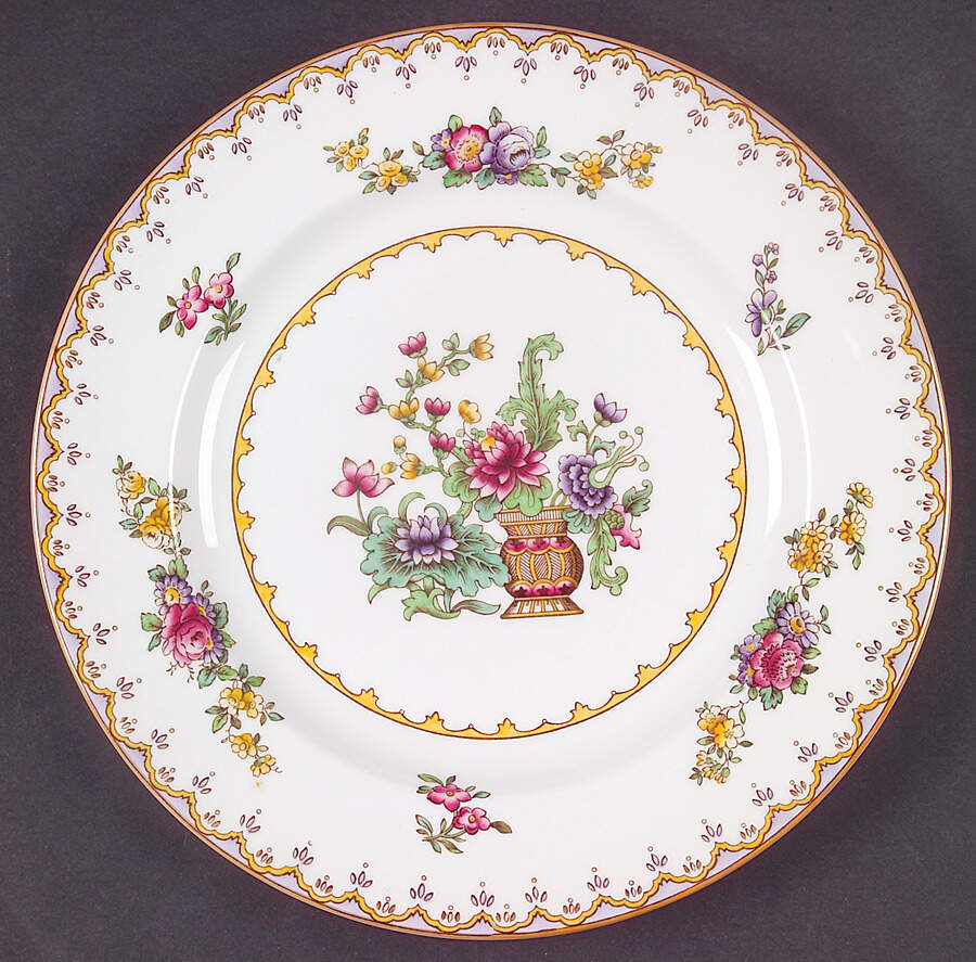 Peplow (Yellow Trim) Salad Plate by Spode-1