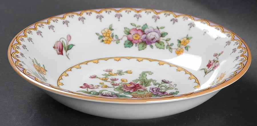 Peplow (Yellow Trim) Coupe Cereal Bowl by Spode-1