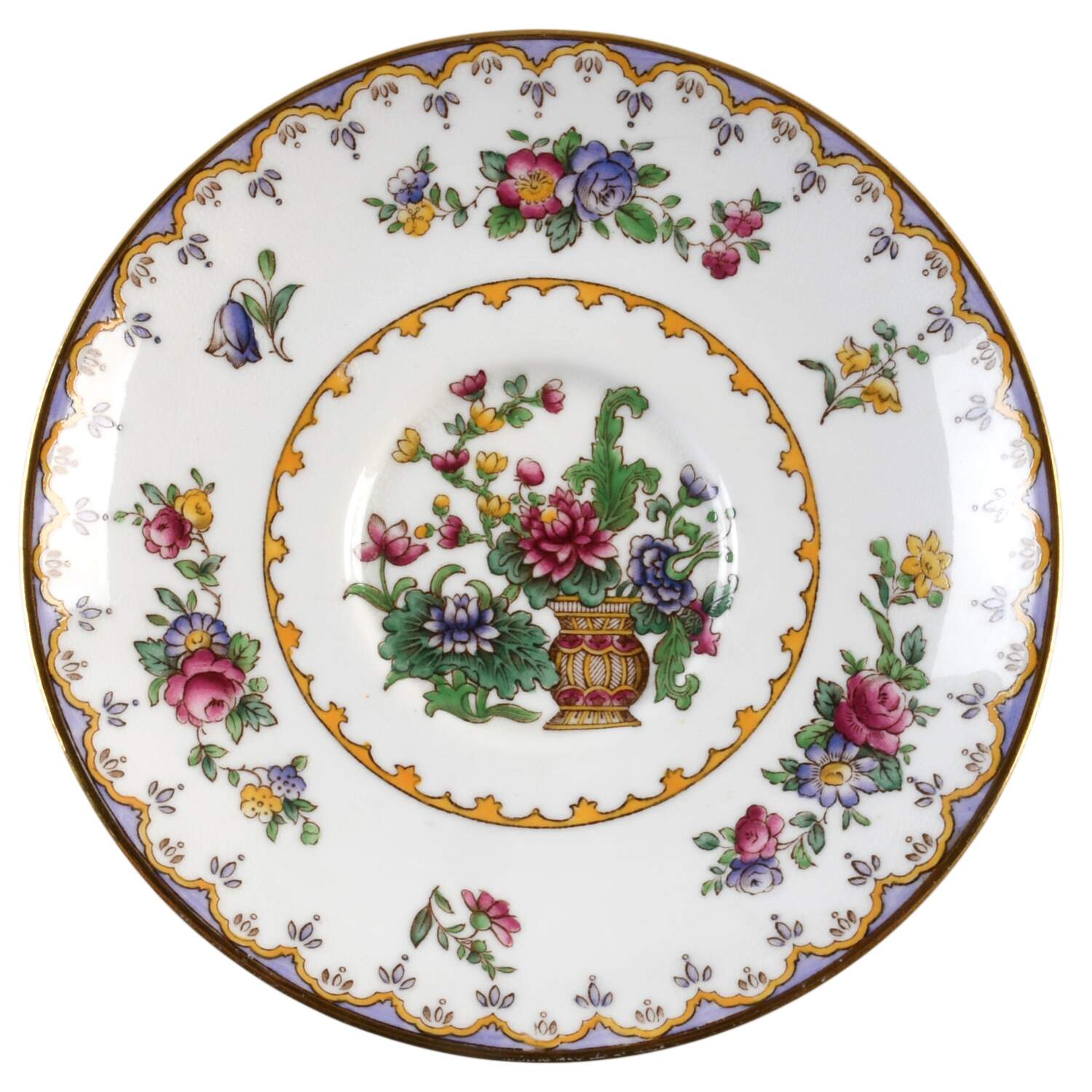 Peplow (Gold Trim) Saucer for Bouillon Cup by Spode-1